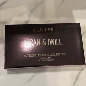 RealHer I Can & I Will Lip Trio - Deep Plum & Metallic Gold Accents